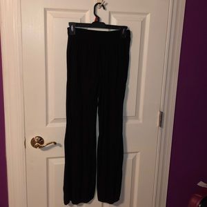 High waisted flowing pants